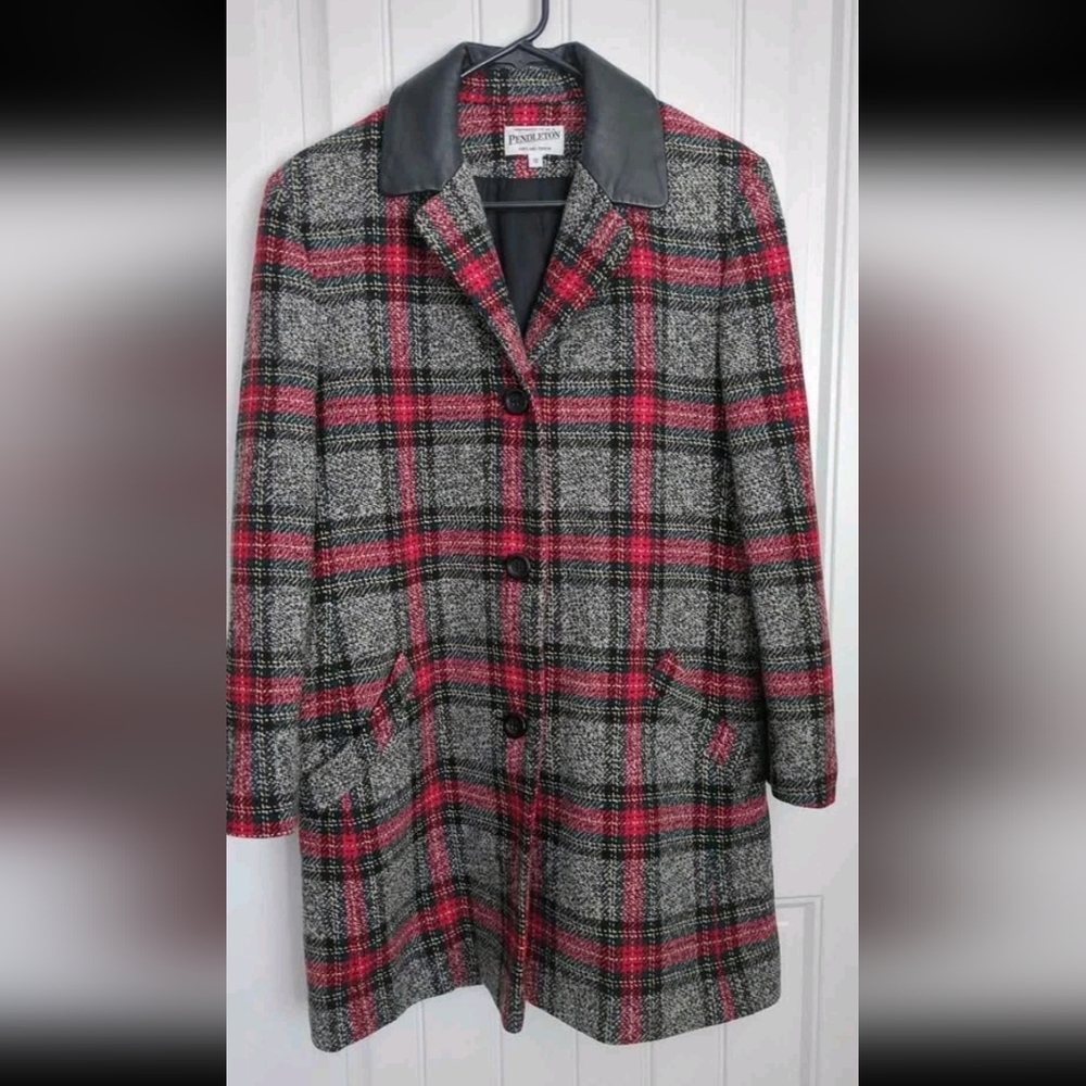 Vintage Wool Pendleton Plaid Jacket - image 1